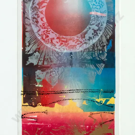 Robert Piggott '83 - framed ltd edition print 5/7 "Memory Circle" H-440 W-200