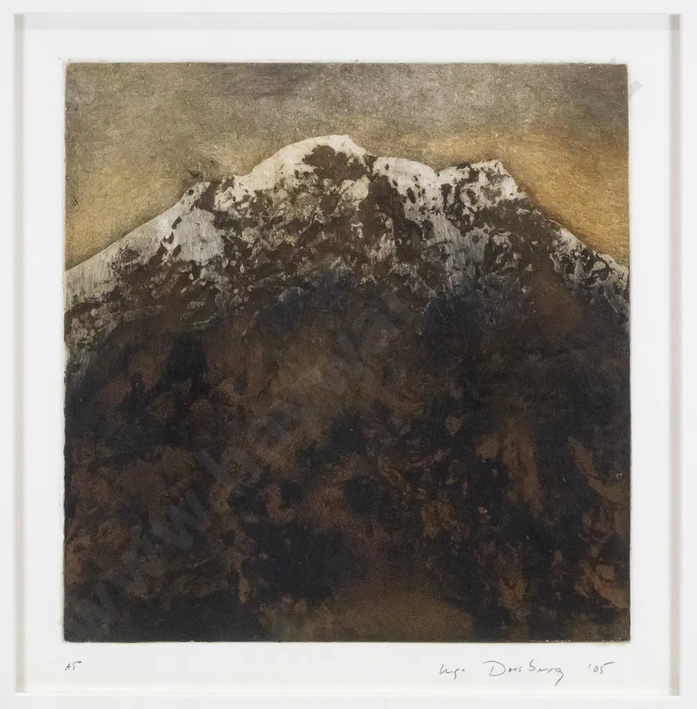 Inge Doesburg 05 - framed lithograph AP- " Mountain" H-250 W-240 Image 1++