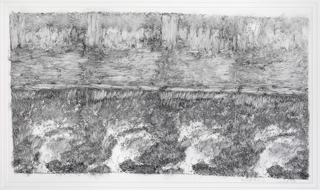 illegible signature - framed digital print 1- abstract- H-340 W-640 Image 1++