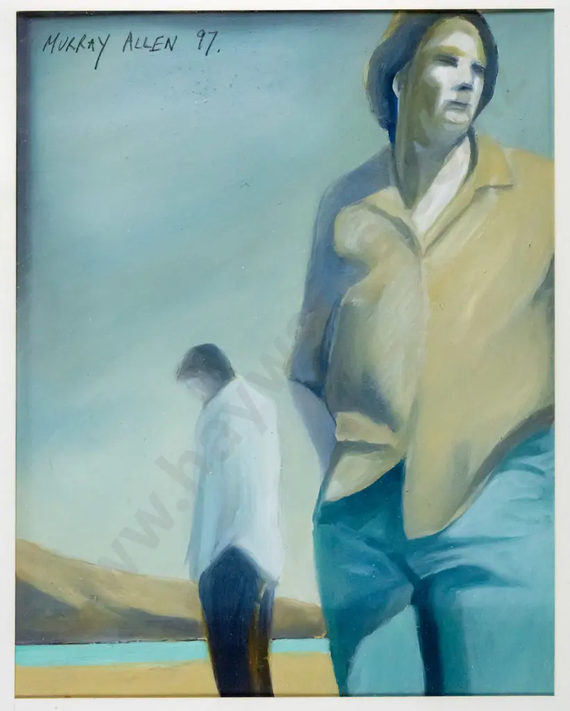 Murray Allen '97 - framed oil - "Study For Decision II" H-185 W-155 Image 1++