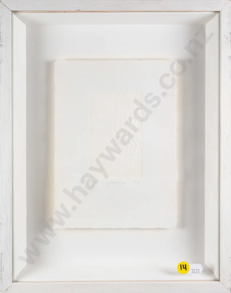 Lynn Taylor 04 -framed embossed paper 3/3- fish H-100 W-55 Image 1++