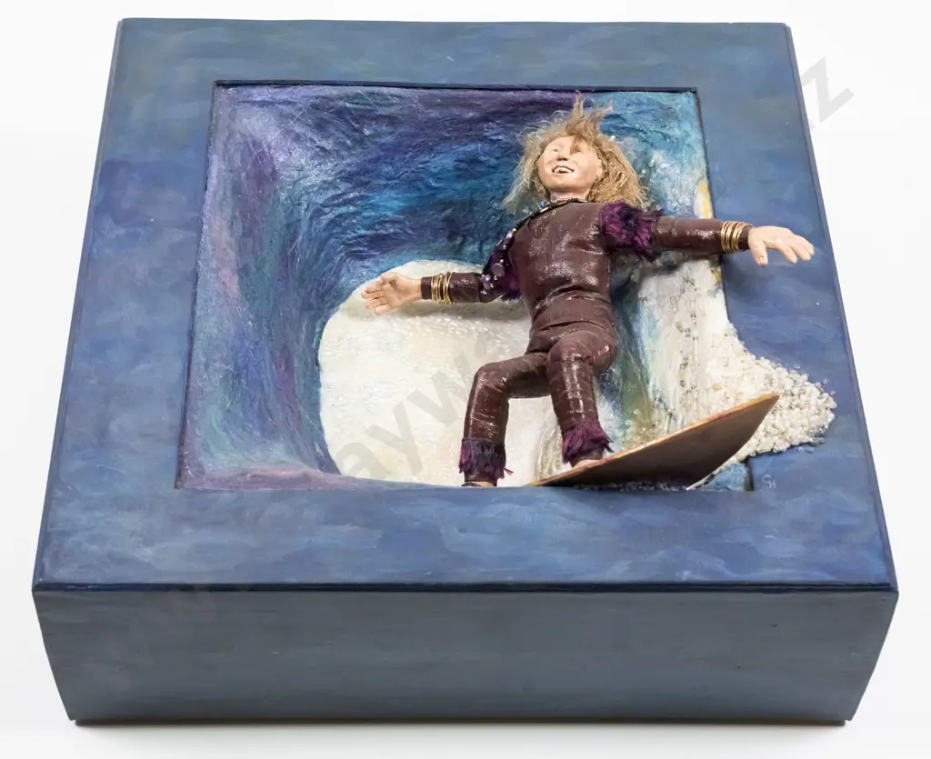Gretchen Howard 2003 -3 dimensional surfer-  "Neptune" H-360 W-340 Image 1++
