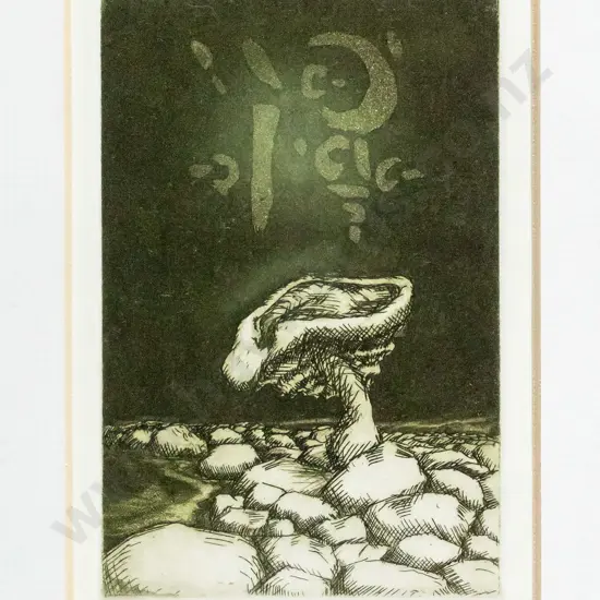 Olav Nielsen 99 -framed ltd edition print 4/9- "Night Vision" H-110 W-70