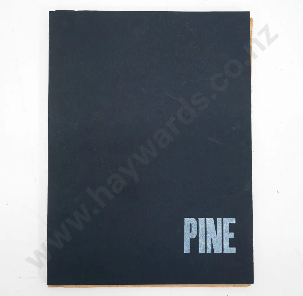 'Pine' - Ralph Hotere, Bill Manhire - bound set of 16 prints and poems. Unsigned 74/125 Image 1++