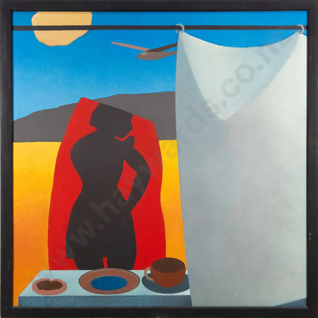 Eion Stevens 1983 - framed oil - "The Constant Wife" H-850 W-850 Image 1++
