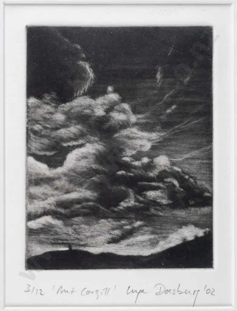 Inge Doesburg '02 - framed ltd edition print 3/12 "Mt Cargill"  H-125 W-95 Image 1++