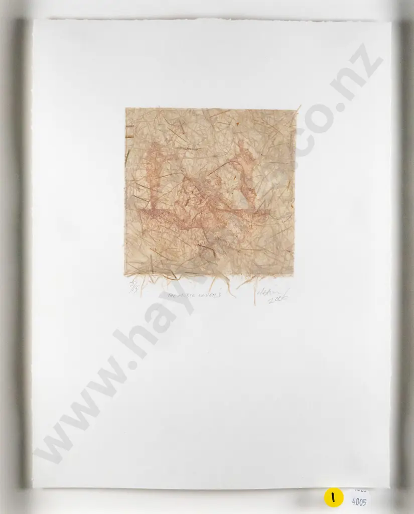Barry Cleavin 2006 -framed ltd edition print 5/15- "The music lovers" H-140 W-120 Image 1++