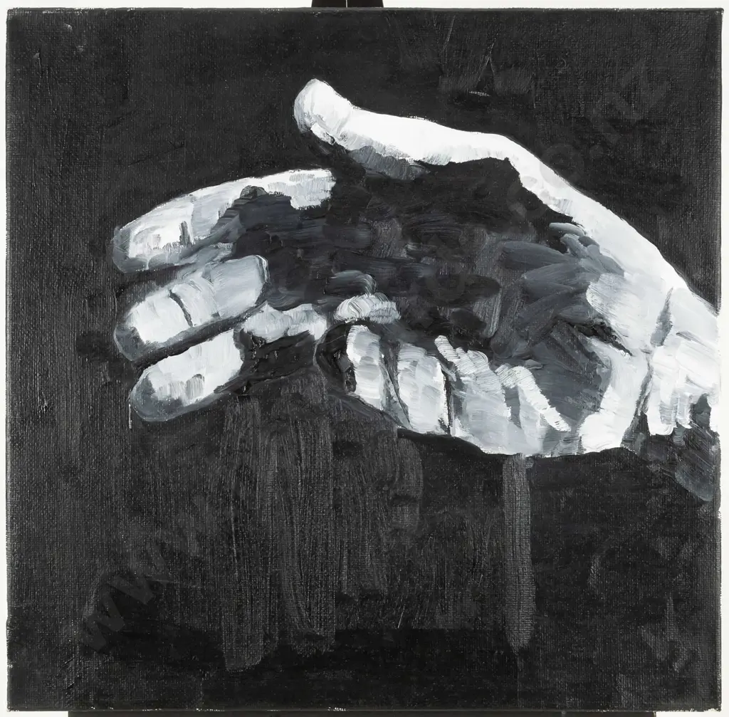 P Wheeler 09 -boxed oil on canvas- hand H-530 W-540 Image 1++