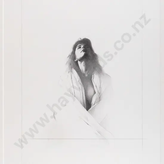 Grahame Sydney  May 1999 - framed lithograph 48/50 -  "Joanna II" H-560 W-380