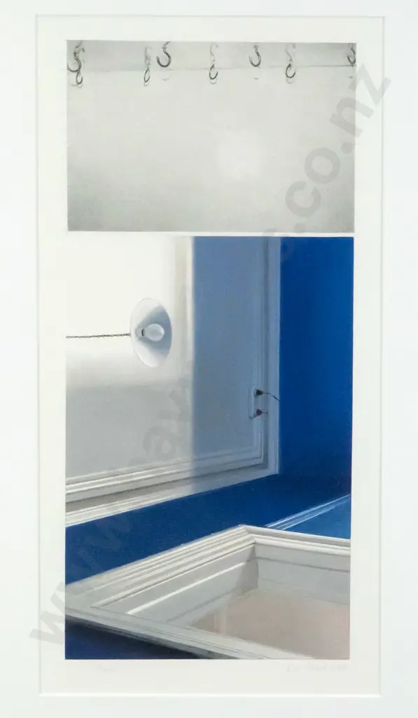 Ruth Clelland 2002 -framed lithograph- "Nimbus" H-420 W-200 Image 1++