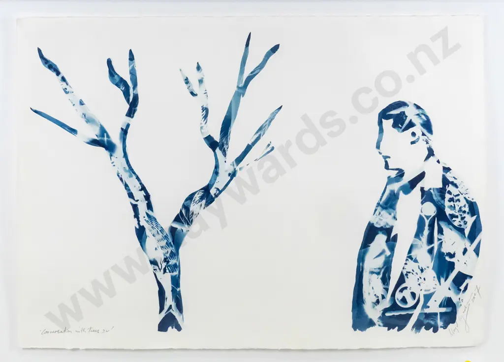 Lloyd Godman 2007 - framed print - "Conversation with trees IV" H-460 W-690 Image 1++
