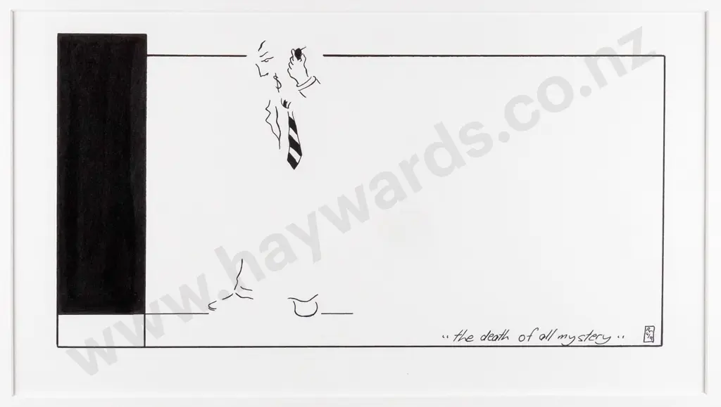 Rick Norris -framed ltd edition print 4/9 "the death of all mystery" H-150 W-280 Image 1++
