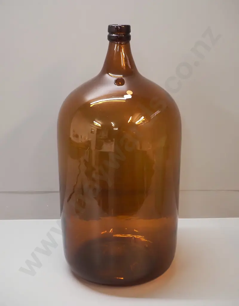 large amber glass carboy H-660 D-320 Image 1++