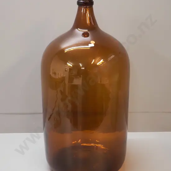 large amber glass carboy H-660 D-320