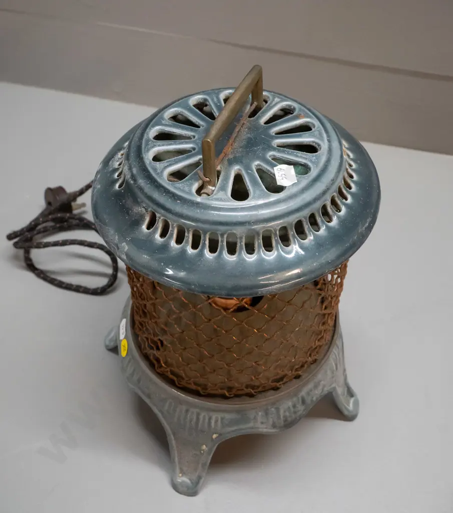 vintage small ceramic electric heater - "OK" brand, H-290 D-200 Image 1++