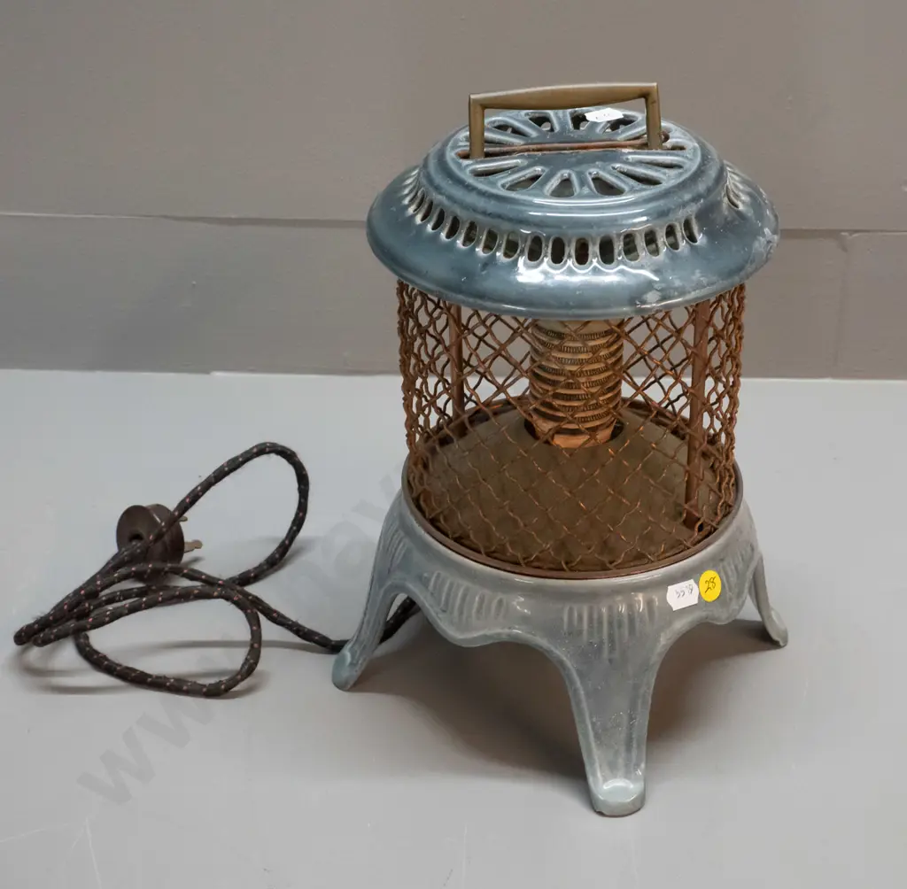 vintage small ceramic electric heater - "OK" brand, H-290 D-200 Image 1++