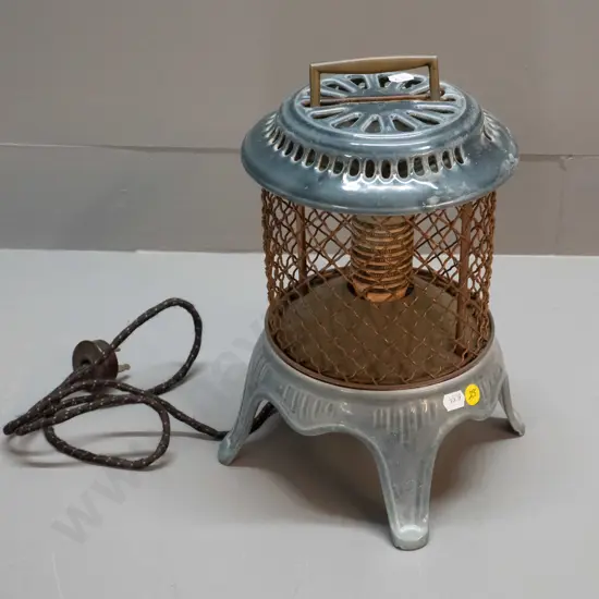 vintage small ceramic electric heater - "OK" brand, H-290 D-200