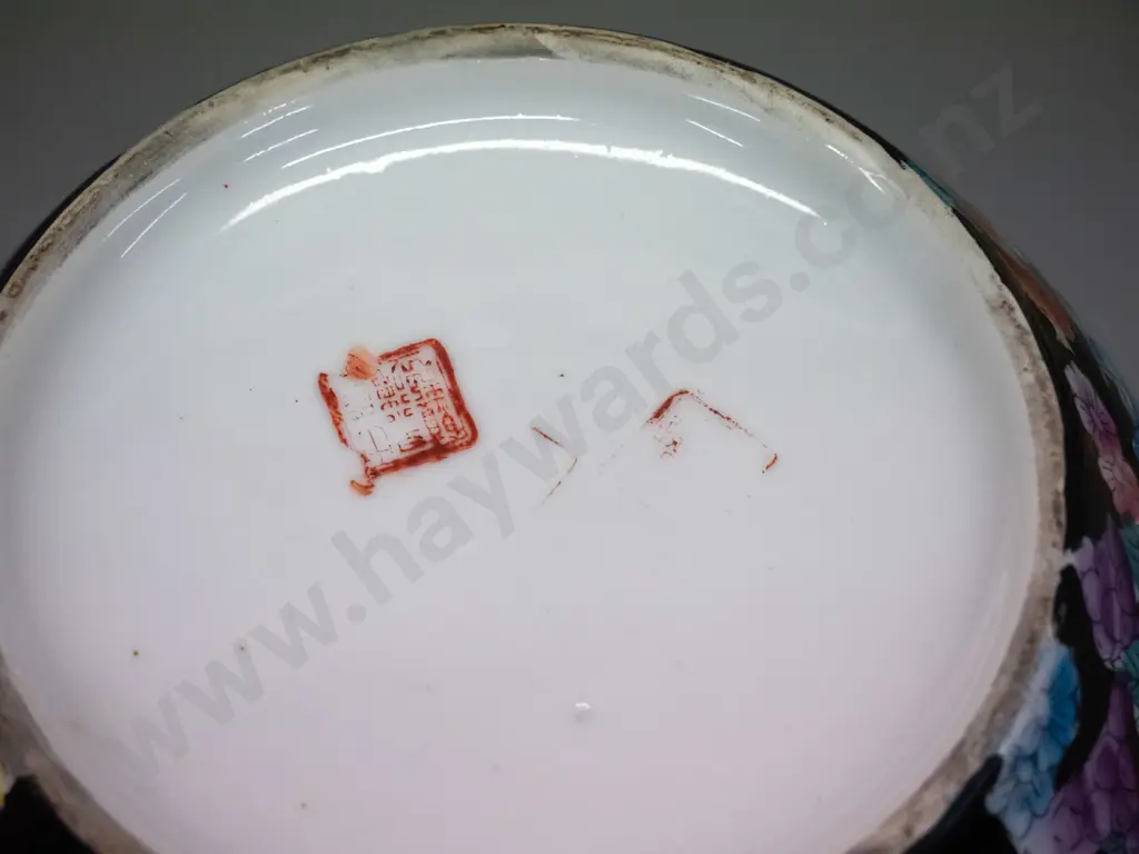 large all-over-floral ginger jar H-330 Image 1++