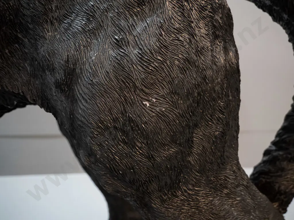 large composite black panther / puma - retouched damage to one ear, minor finish rubbing H-630 L-1130 Image 1++