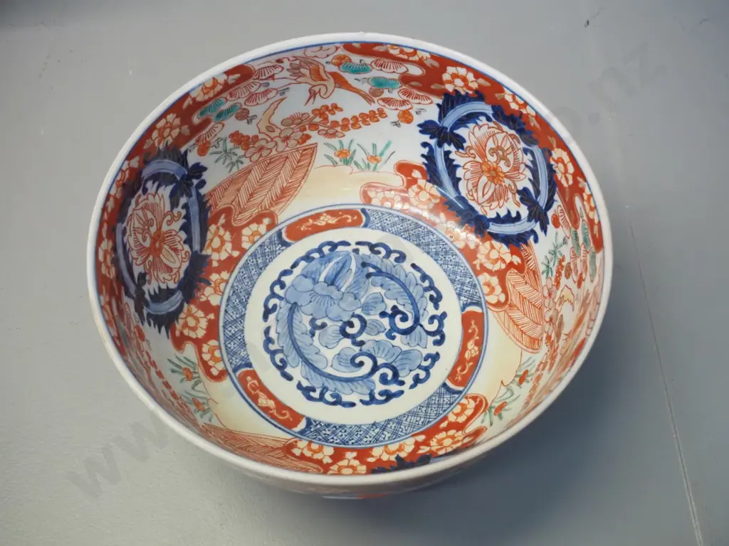 vintage Imari pattern bowl H-120 D-220 Image 1++