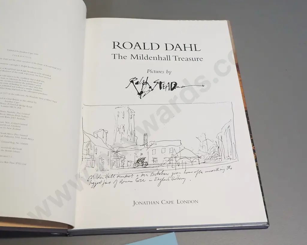 3 books - Roald Dahl & Ralph Steadman - Mildenhall Treasure, I Leonardo by Ralph Steadman and Salvador Dali by Luis Image 1++