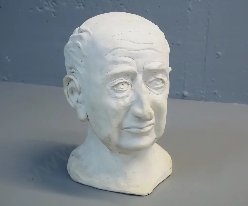 heavy plaster bust of a man - H-270 W-170 Image 1++