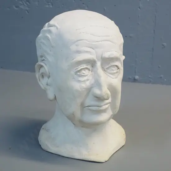 heavy plaster bust of a man - H-270 W-170