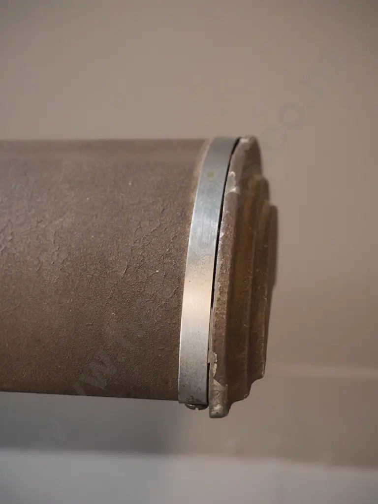 retro cast metal desk lamp with fluorescent tube - chrome trim slightly loose, some chips to finish H330 W480 Image 1++