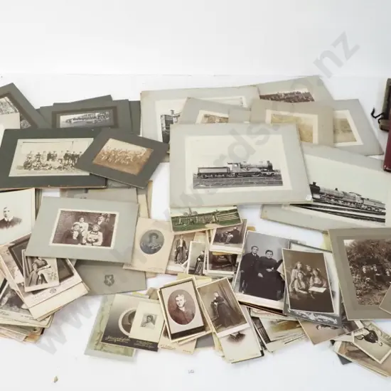large collection of vintage photographs, including 2 albums, some New Zealand subjects including west coast,