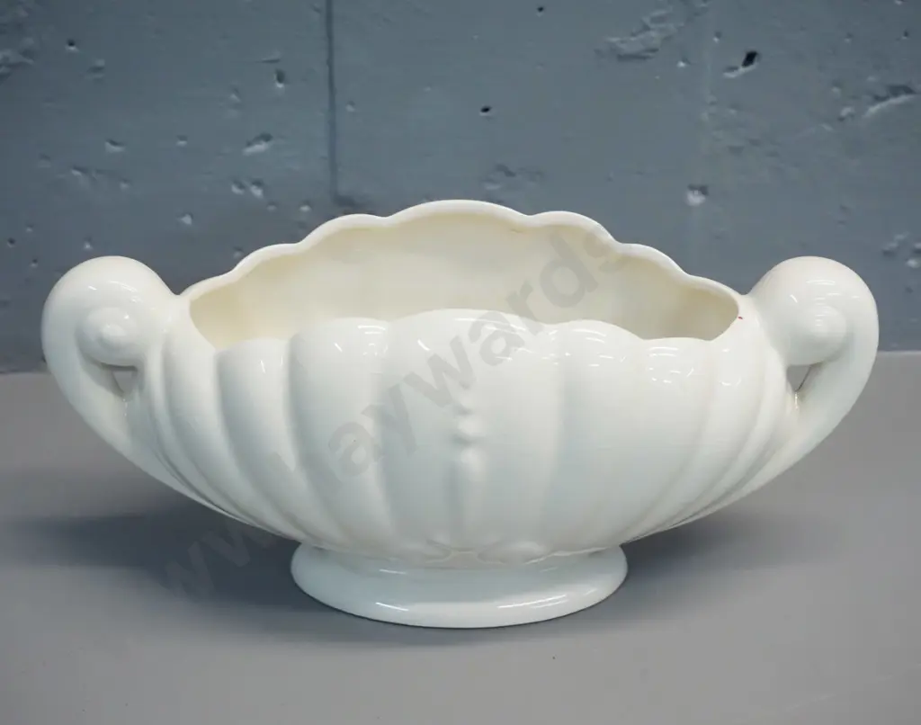 Crown Lynn Titian ware double-handled trough vase with gloss glaze marked B101. H125 W-265 Image 1++