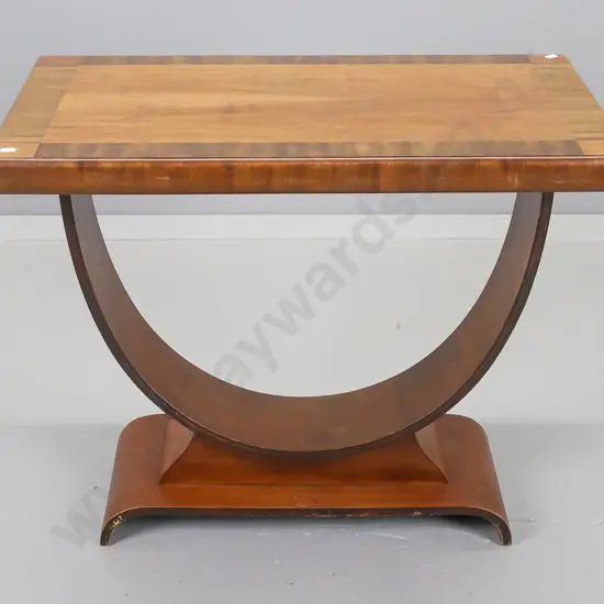 bentwood deco mixed timbers end table H-570 W-730 W-450