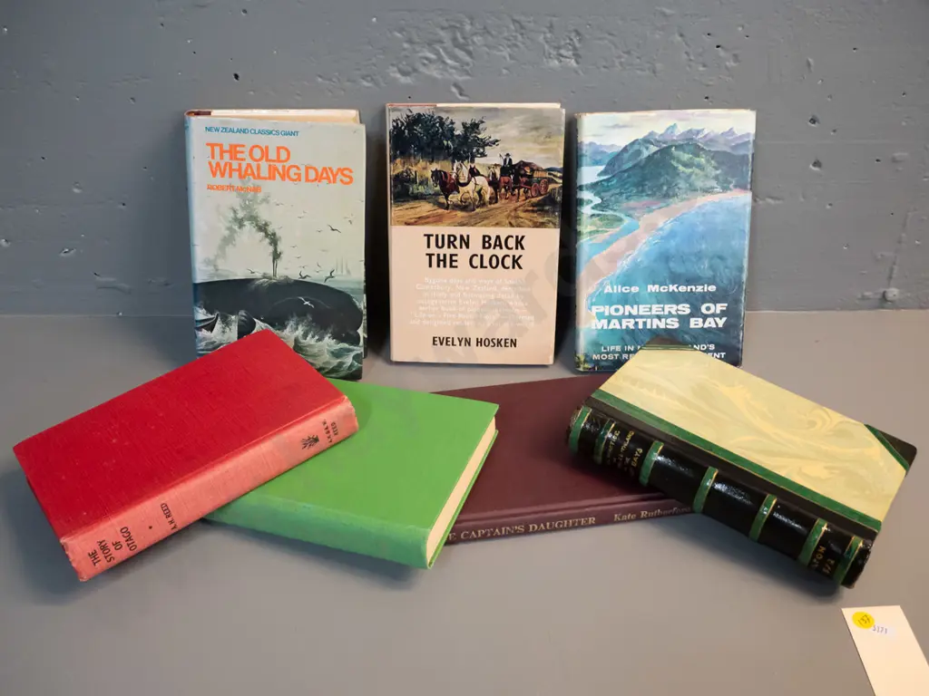 7 NZ history books: Old Whaling Days, Medical Practice in Otago & Southland, In the Lee of the Hokonuis, etc. Image 1++