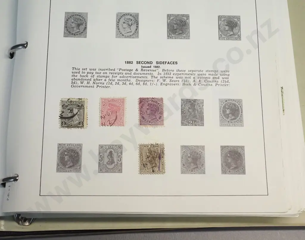 3 New Zealand stamp albums with assorted contents, 1873 onwards Image 1++