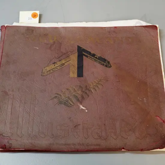 1937 New Zealand Railways scenic publication - cover in poor condition, some pages separated or damaged, images mostly
