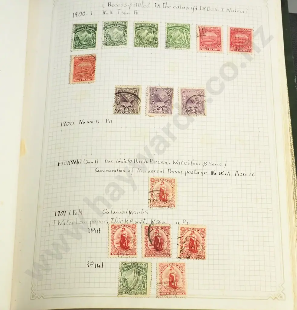 3 New Zealand stamp albums with assorted contents, full face onwards Image 1++