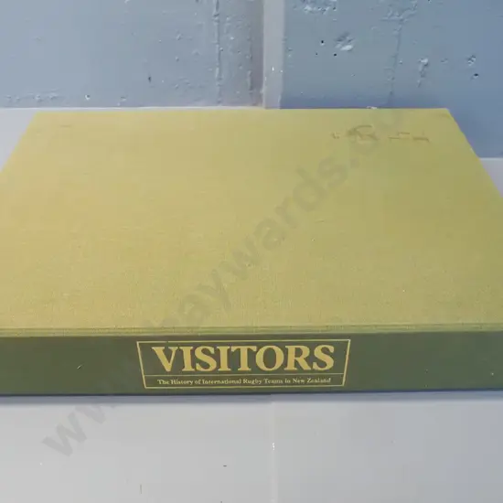 large cased hard-cover book - limited edition of 1200 - "The Visitors - The History of International Rugby Teams in New