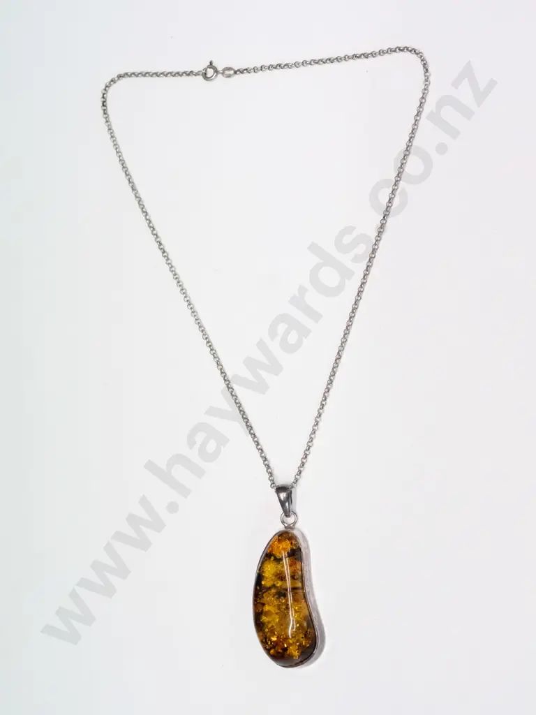 amber necklace stamped 925 Image 1++