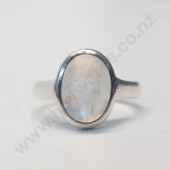 silver moonstone ring stamped 925
