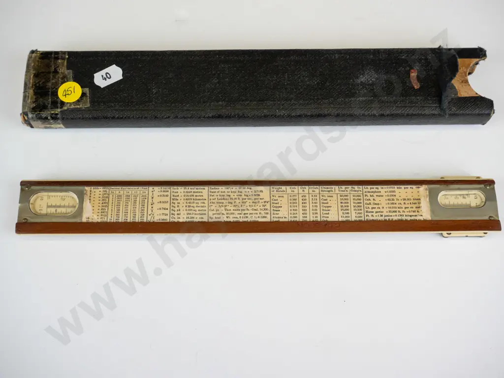 cased ruler / measures  marked AG Thornton Ltd Kinwest British made Image 1++