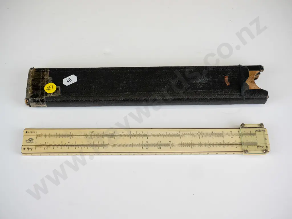 cased ruler / measures  marked AG Thornton Ltd Kinwest British made Image 1++
