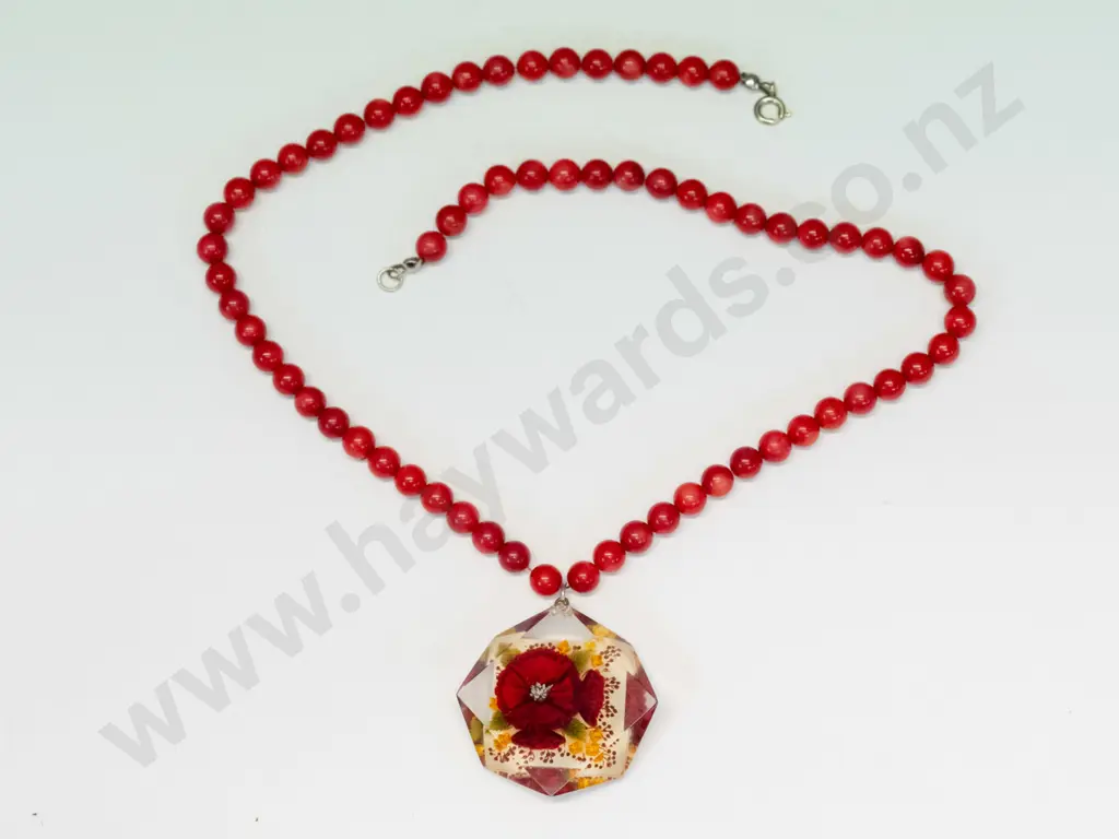 red coral necklace Image 1++