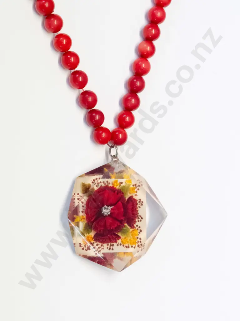 red coral necklace Image 1++