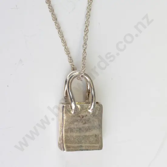 silver necklace stamped 925