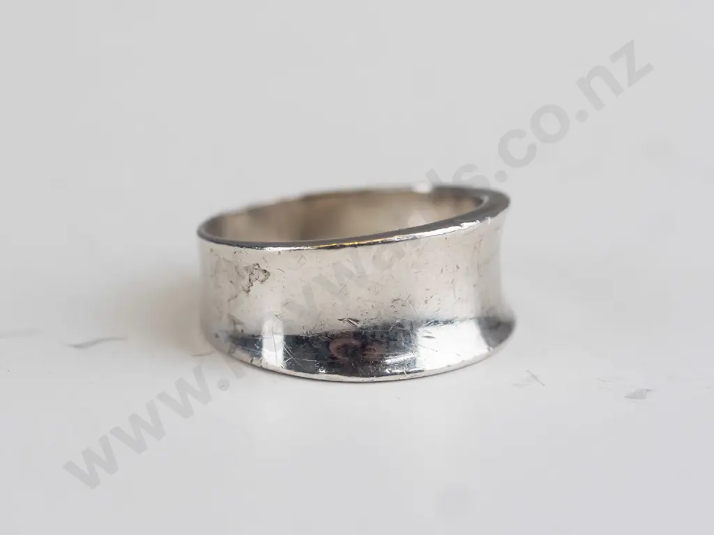 silver ring stamped stg Image 1++