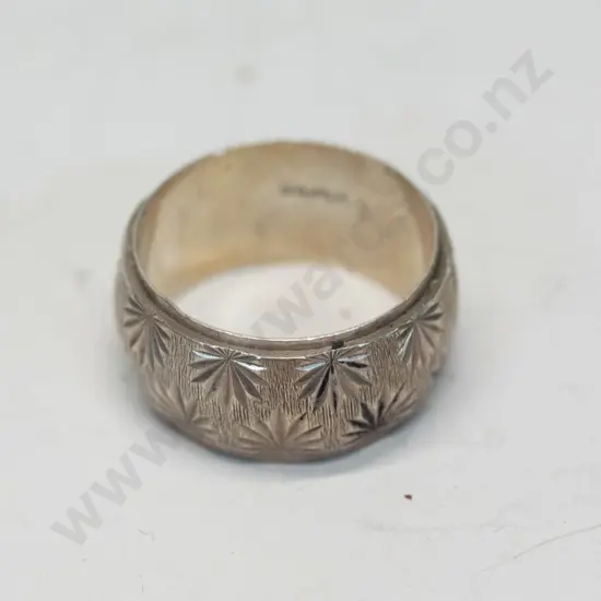 silver ring stamped silver