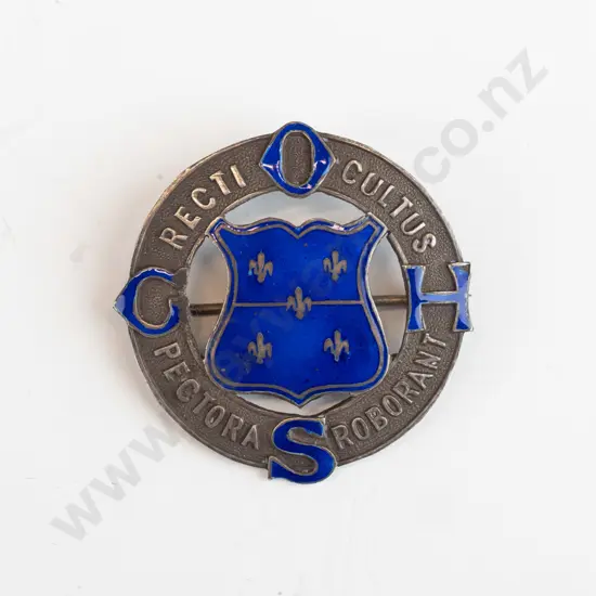 Otago Girls High School badge stamped ssil
