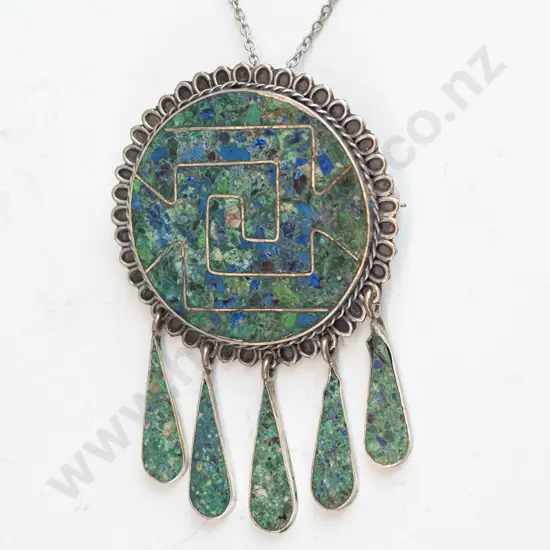 silver necklace / brooch [