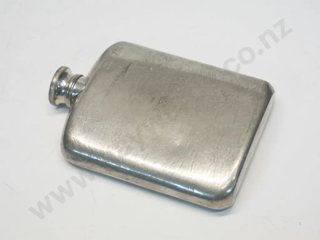 pewter hip flask Image 1++