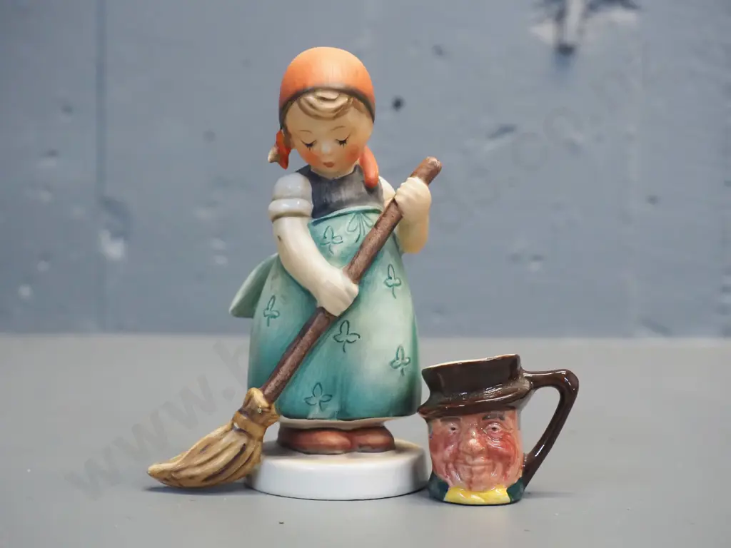 Hummel figurine H-120 and a miniature Lancaster character jug Image 1++