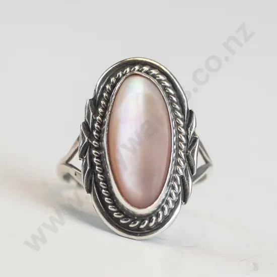 pink stone ring no mark